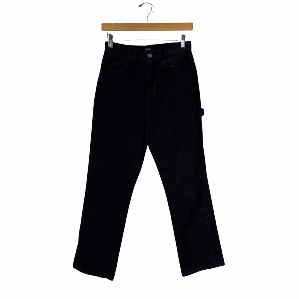 John Galt Brandy Melville Black Corduroy Cargo High Waist Pants